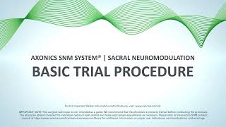 Basic Trial Procedure  Axonics SNM System® [upl. by Kenti]