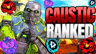 High Level Caustic Ranked Gameplay  Apex Legends No Commentary [upl. by Chemesh913]