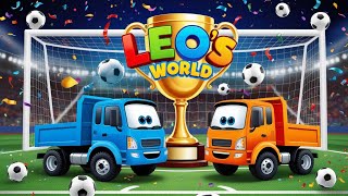 Leo the Truck amp A boring machine Car cartoons full episodes amp Learning baby cartoons for kids [upl. by Eissolf]