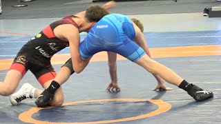 Wrestling  Ringen BrandenburgCup 2024 Freestyle Jugend A U17 45 kg Kuhn  Brederlow [upl. by Ytinav]