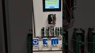 5 Eksen Step Motor Eğitim Seti Emko PLC amp HMI [upl. by Etti797]