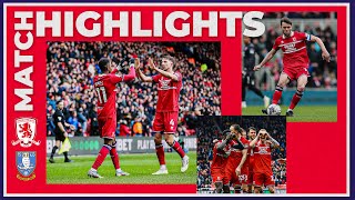 Match Highlights  Boro 2 Sheffield Wednesday 0  Matchday 40 [upl. by Kohcztiy]