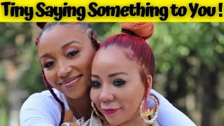 Rapper TIs Bombshell Wife Tiny Harris Wants to Say something to Daughter Zonnique Pullins Fans [upl. by Yrok535]