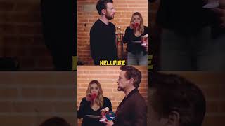 Chris Evans Elizabeth Olsen amp Robert Downey Jr HILARIOUS Moments shorts chrisevans hollywood [upl. by Halladba877]