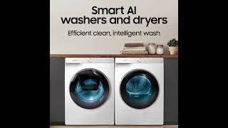 Intelligent Choices By Samsungs Intelligent Washer  Samsung 12kg Front Load Washer  The Good Guys [upl. by Ynnal]