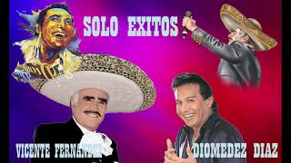 Diomedes días y Vicente Fernández Ranchenato 22 éxitos Full Audio [upl. by Arbrab394]