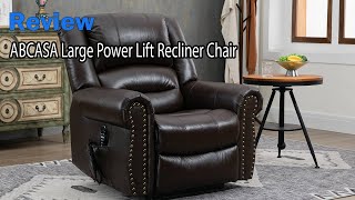 ABCASA Large Power Lift Recliner Chair Review  Watch before you buy [upl. by Hubey]