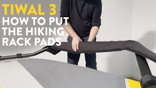 How to put the hiking rack pads for Tiwal 3 sailboat [upl. by Anilrahc805]