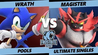 Frostbite 2020 SSBU Pools  Wrath Sonic Vs LINH  Magister Incineroar Smash Ultimate Singles [upl. by Schroder758]