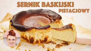 Kremowy i pistacjowy Sernik Baskijski  SUGARLADY [upl. by Mitzie]