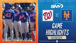 Luisangel Acuña gets two hits Trayce Thompson smashes grand slam  Mets Highlights  SNY [upl. by Franz]