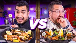 PAELLA Chef vs Normal Blind CookOff  Sorted Food [upl. by Suelo]