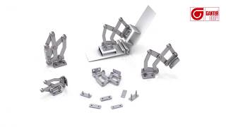 GN 7237 Stainless SteelMultiplejoint hinges [upl. by Garbe]