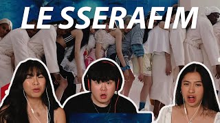 LE SSERAFIM 르세라핌 CRAZY OFFICIAL MV  Reactions THEY ARE ACTUALLY CRAZY ❤️😭❤️😭 [upl. by Alset]