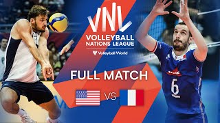 🇺🇸 USA vs 🇫🇷 FRA  Full Match  Preliminary Phase  Mens VNL 2022 [upl. by Calandria953]