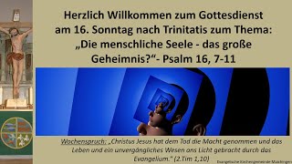 Gottesdienst am 15092024 16 Sonntag nach Trinitatis [upl. by Dorcus]