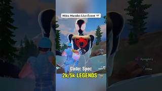 Miles Morales Live Event 💀 Use Code Spec in the item shop ❤️ fortnite fortniteshorts [upl. by Dabney]