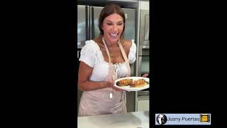 CATHERINE FULOP COCINANDO CON SU AIRFRYER DIGITALMARCA OSTER QUE CUMPLE 100 AÑOS [upl. by Eide131]