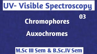 UVVISIBLE Spectroscopy Chromophores and Auxochromes NOBLECHEMISTRY [upl. by Oreves]