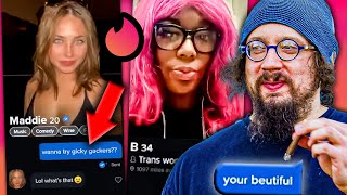 Catfishing and b̶u̶l̶l̶y̶i̶n̶g̶ Talking to Girls on TlNDER  Sam Hyde [upl. by Wynny]