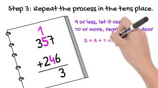 3 Digit Addition with Regrouping [upl. by Colombi]