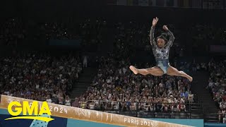 Team USA dominate women’s gymnastics qualifiers [upl. by Llohcin572]