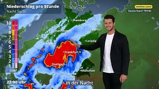 7TageWetter Vorwarnung Extremwetterlage am Samstag [upl. by Mikaela]