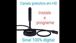 Como instalar a antena digital na sua TV e programar [upl. by Boy]