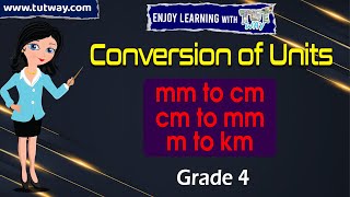 Metric Units of Length  Length Unit Conversion  Convert mm cm m and km  Math [upl. by Iago717]