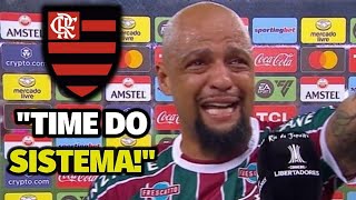 TIME DO SISTEMA Felipe Melo provocou após Fluminense 0x2 Flamengo [upl. by Hanyaz]