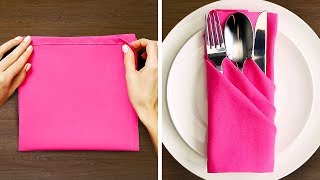 27 NAPKIN FOLD IDEAS [upl. by Kealey]