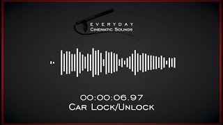 Car LockUnlock  HQ Sound Effects [upl. by Noy]