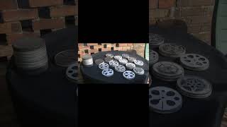 8mm Cine Film cleaning before a digital transfer Short  The Cine Film Factory [upl. by Becki]