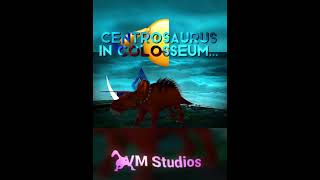 Centrosaurus in DBWC VS in Colosseum… 🫡 pong1977 vmstudios viral dinosaursbattle [upl. by Avra548]