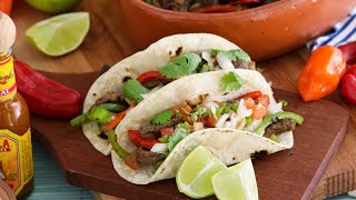 TACOS de CARNE Mexicanos  Receta Fácil y Rápida  CUKit [upl. by Eelirrem]