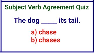 Subject Verb Agreement Quiz  Subject Verb Agreement  Verb Quiz [upl. by Safoelc]