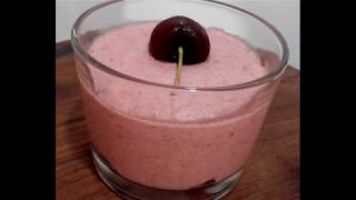 👍🏻 Easy Cherries Mousse Recipe nobake glutenfree in a glass [upl. by Vish]