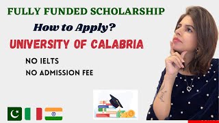 University of Calabria Requirements No Application Fee Application Process Without IELTS [upl. by Leonardi]