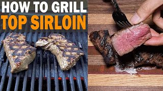 TOP SIRLOIN STEAK with Homemade Chicago Steakhouse Seasoning on the Weber Q Grill [upl. by Kelsey]