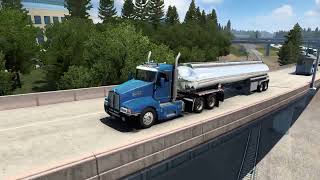 American Truck SimulatorKW T600 Cummins load of Diesel to Portland [upl. by Nnylylloh]