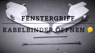 Fenstergriff ohne Schlüssel öffnen Fenstergriff zerstörungsfrei öffnenSchloss mit Draht öffnen [upl. by Rosalinda167]