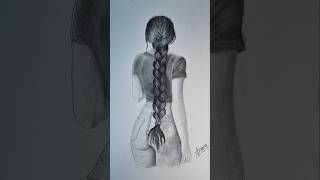 EASY Trick To Draw Braided Hair 👩‍🦰😍 [upl. by Trev426]