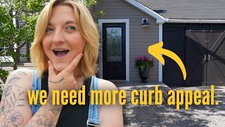 DIY FRONT DOOR MAKEOVER ON A BUDGET Pt 2 [upl. by Iznek]