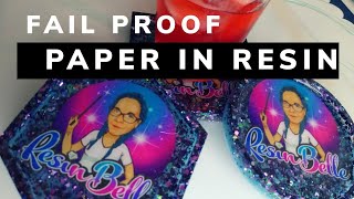 Fail Proof Technique for Sealing Paper in Resin [upl. by Hetty32]