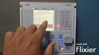 ABB REF615 Relay Fault Report Checking Process [upl. by Hutchings]