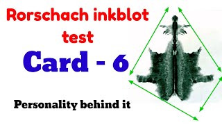 Rorschach inkblot test card 6  facts of card 6  spot psychology [upl. by Minsat848]