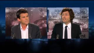 BFMTV 2012  linterview de Manuel Valls par Le Point [upl. by Inimak]