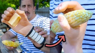 My invention helps you butter your corn on the cob The Cob Quicky [upl. by Zanahs723]