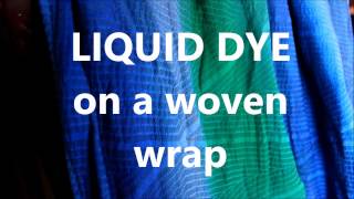 DYE A BABY WRAP liquid grad dye tutorial [upl. by Kerk]