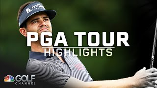 2024 Wyndham Championship Round 1  PGA Tour Highlights  Golf Channel [upl. by Placida63]